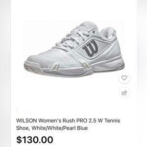 NWT Wilson Rush Pro 2.5 Tennis / Pickleball shoes